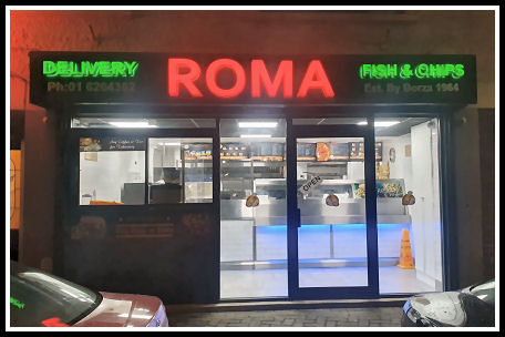 Roma Takeaway, Palmerstown, Dublin 20 - Tel: 01 626 4362